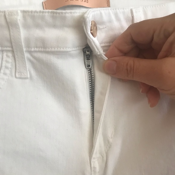 NWT Joe’s Jeans Flawless The Icon Mid Rise Skinny Crop Cuff Hennie White Size 29 - Picture 8 of 14